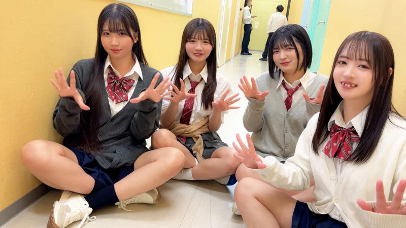 【deaa030】仲良し4人組美少女の童貞を奪うハーレム中出しSEX